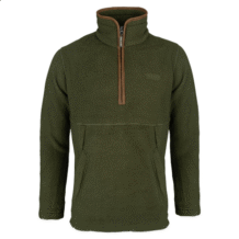 Jack Pyke Half Zip Sherpa Fleece Pullover Olive