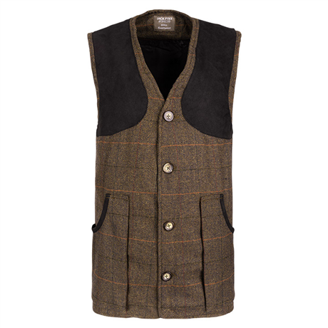 Jack Pyke Shooting Vest Brown Tweed
