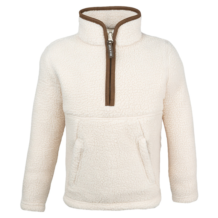 Junior Half Zip Sherpa Fleece Pullover Sail