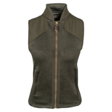 Ladies Melange Fleece Gilet