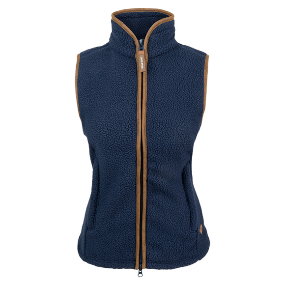 Ladies Sherpa Fleece Gilet Navy