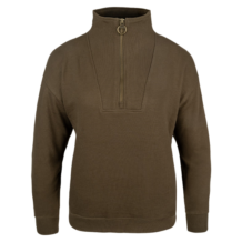 Ladies Half Zip Sweatshirt Olive