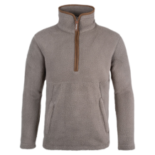 Half Zip Sherpa Fleece Pullover Shiitake