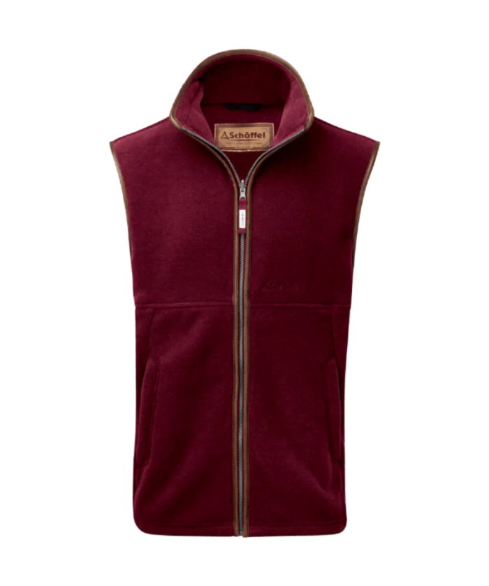 OAKHAM FLEECE GILET CLARET